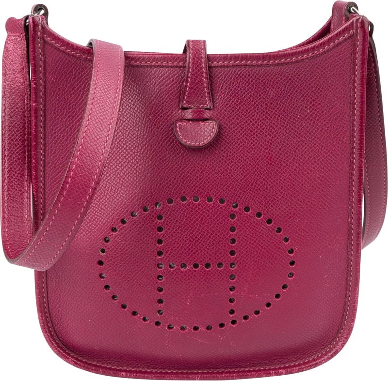 Hermès Pink Epsom Leather Evelyne 16 Crossbody Bag