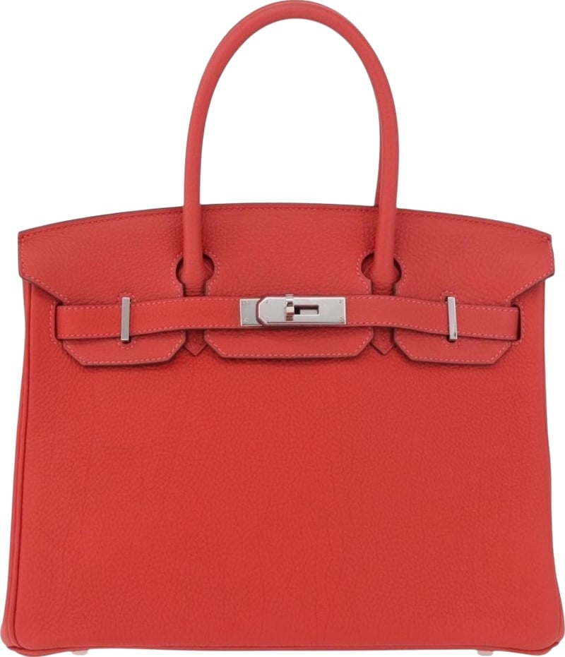 Hermes Birkin Red Togo with Palladium Hardware 30