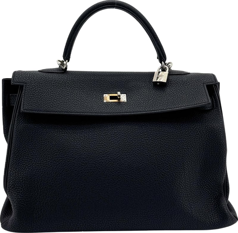 Hermes Kelly Black Togo with Gold Hardware 32