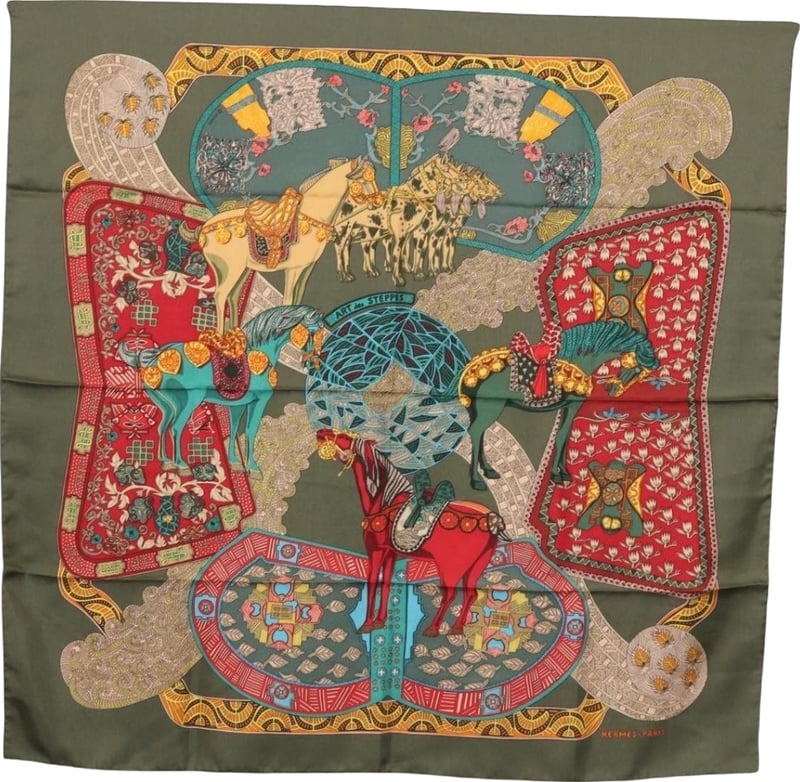 Hermes Carré 90 Silk multicolor