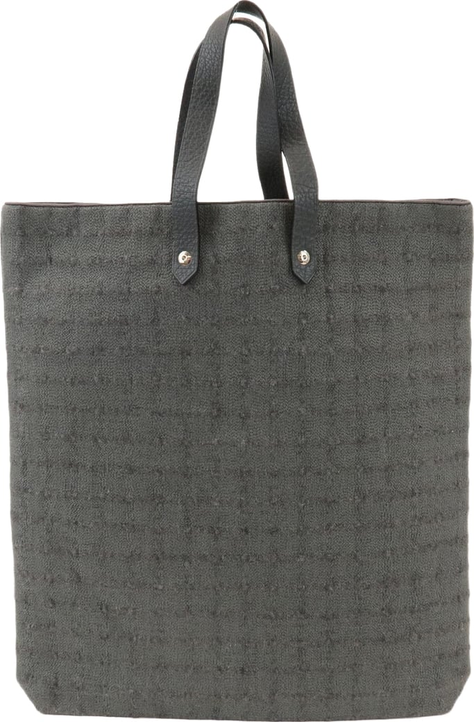 Hermes Ahmedabad Woven Leather and Canvas GM