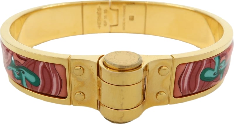 Hermes Charniere Uni Hinged Metal and Enamel Narrow