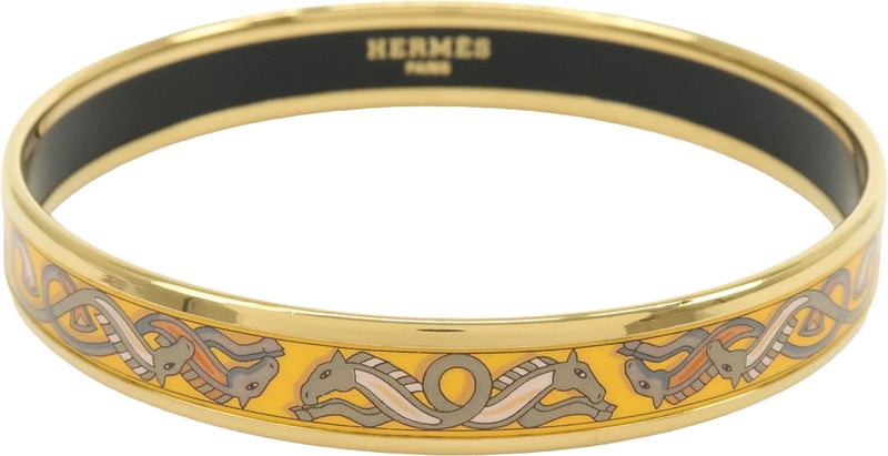 Hermes Bangle Printed Enamel Thin