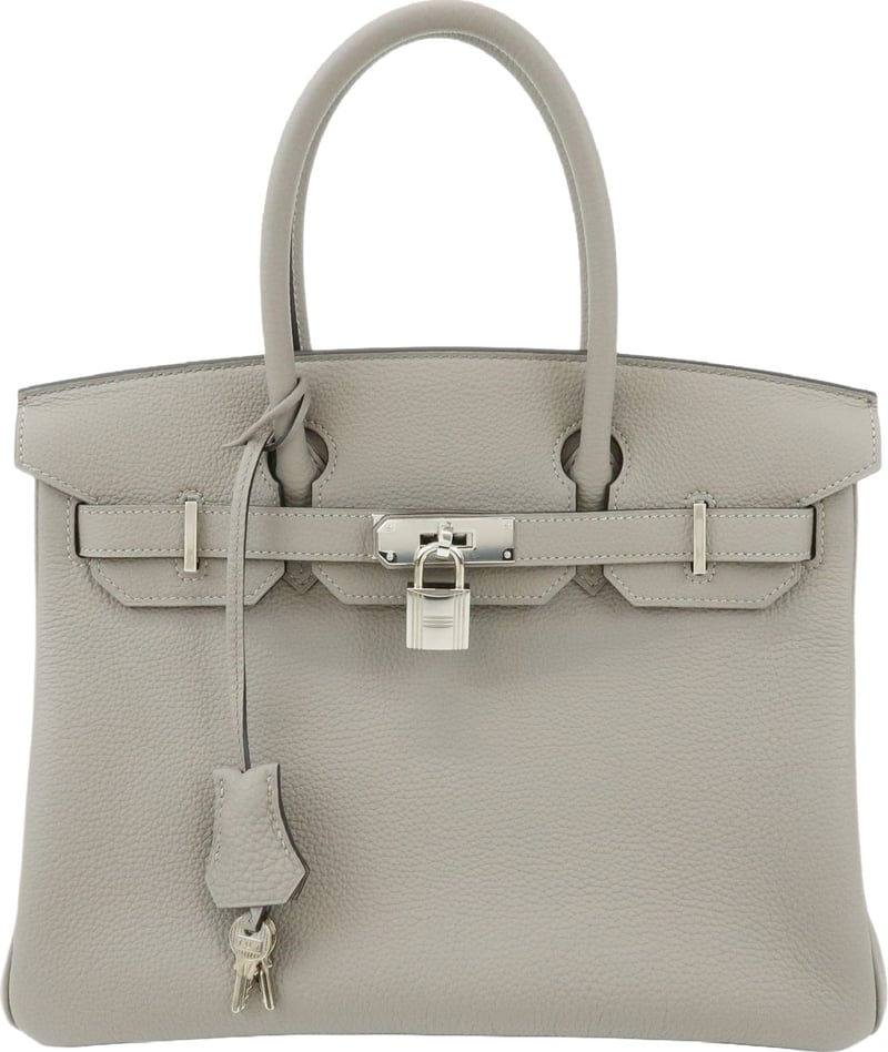 Hermes Birkin Grey Togo with Palladium Hardware 30
