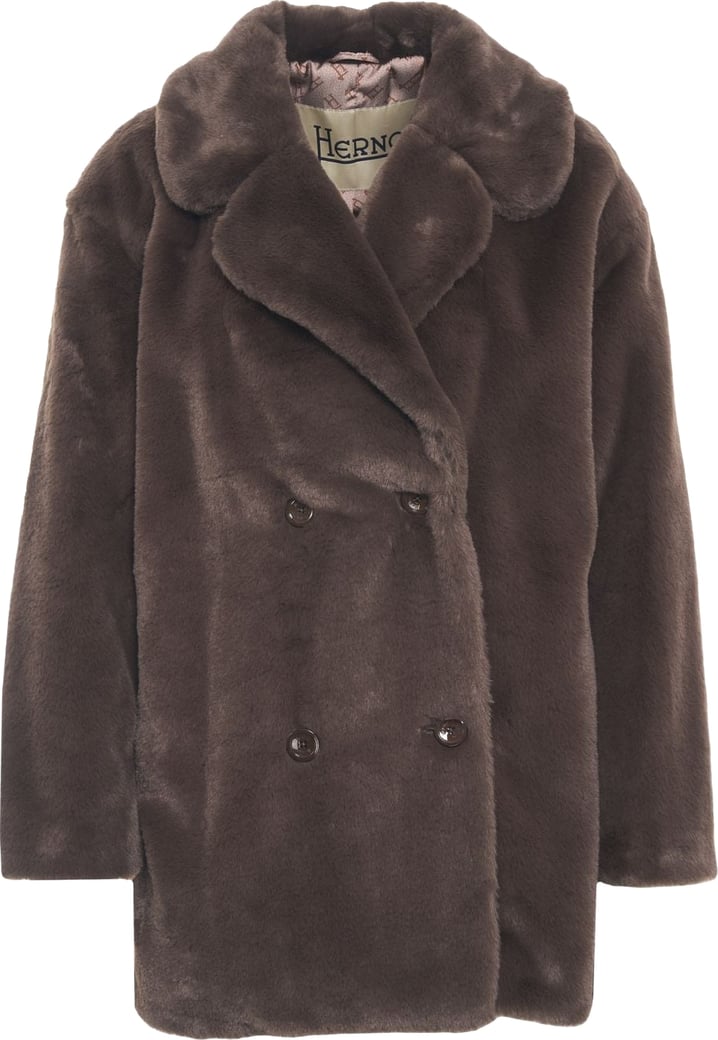 Faux fur short coat