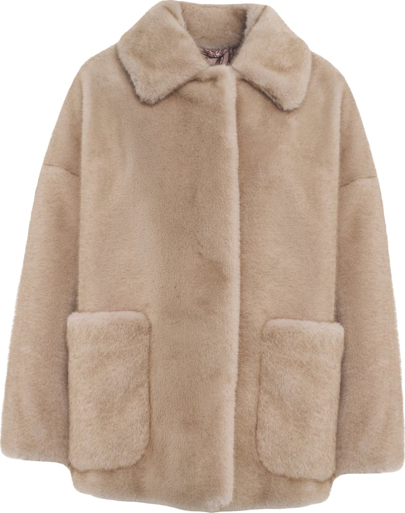 Faux fur coat