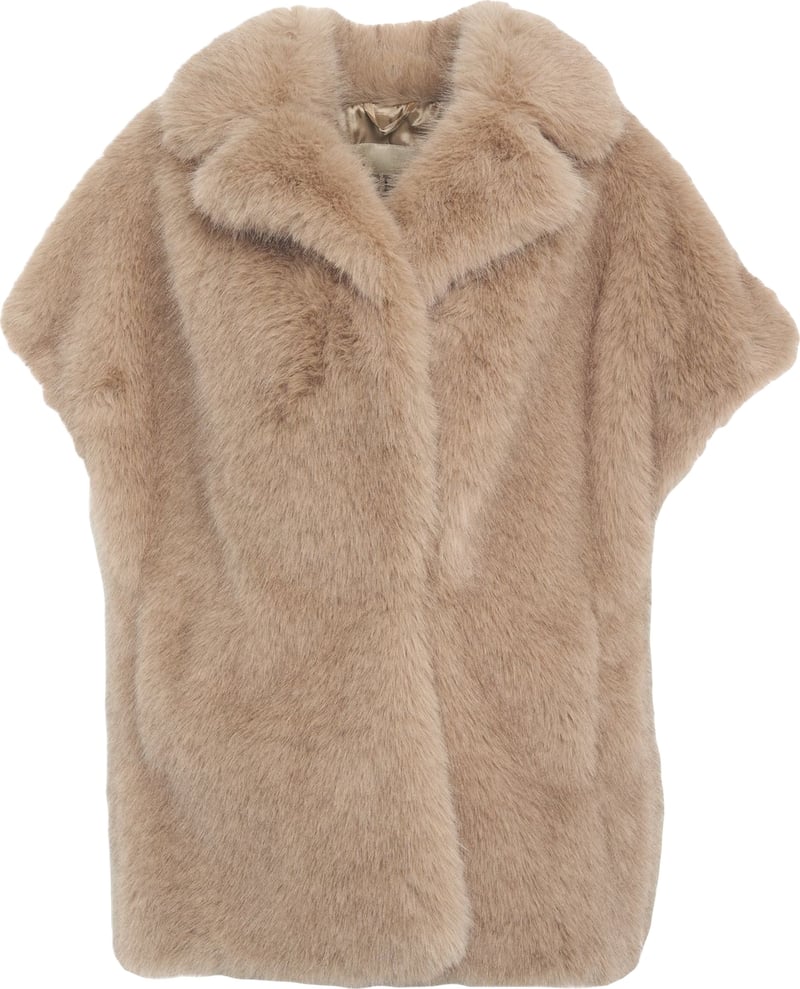 Faux fur vest
