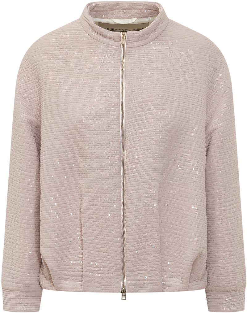 Giacca Cappa con Zip e Paillettes