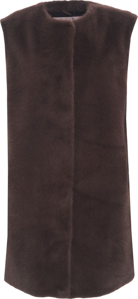 Faux fur vest