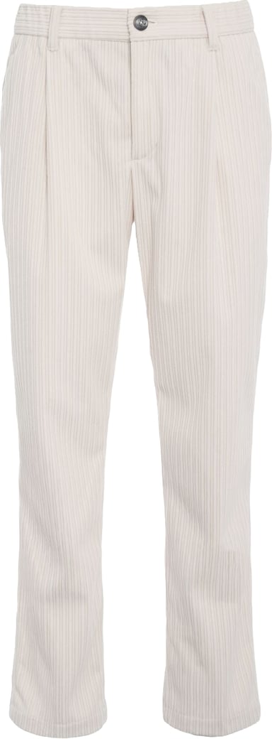 Corduroy pleated trousers