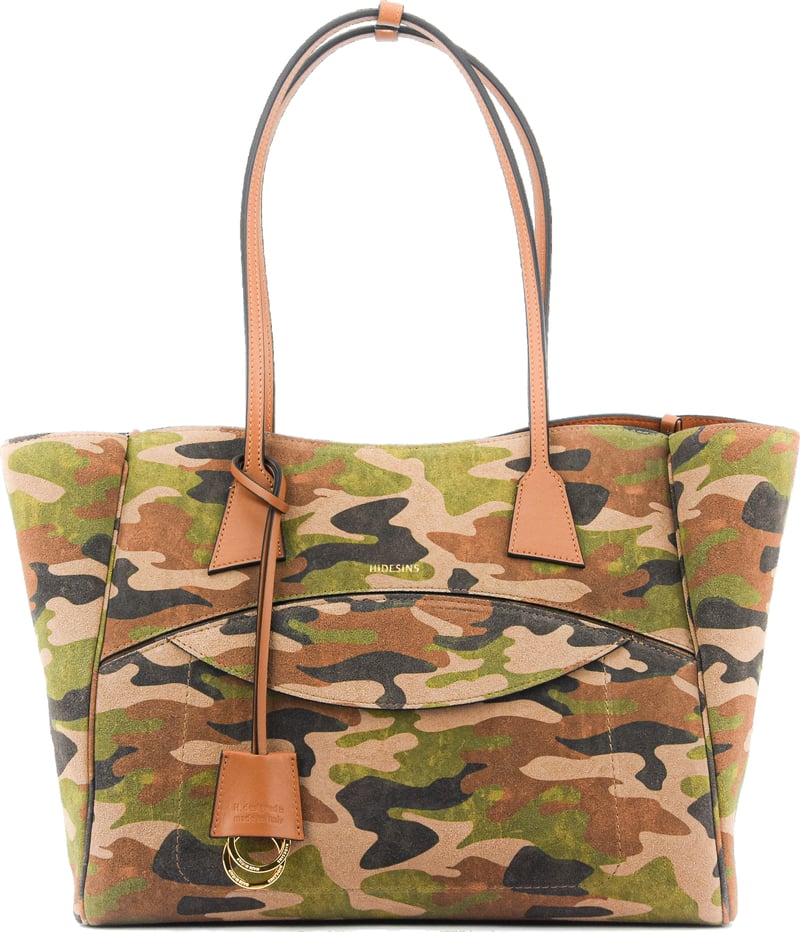 Shopper M Camouflage Suede