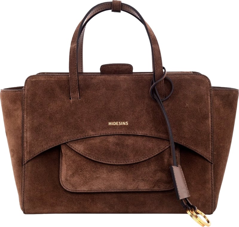 Dames Flap M Suede Chocolat