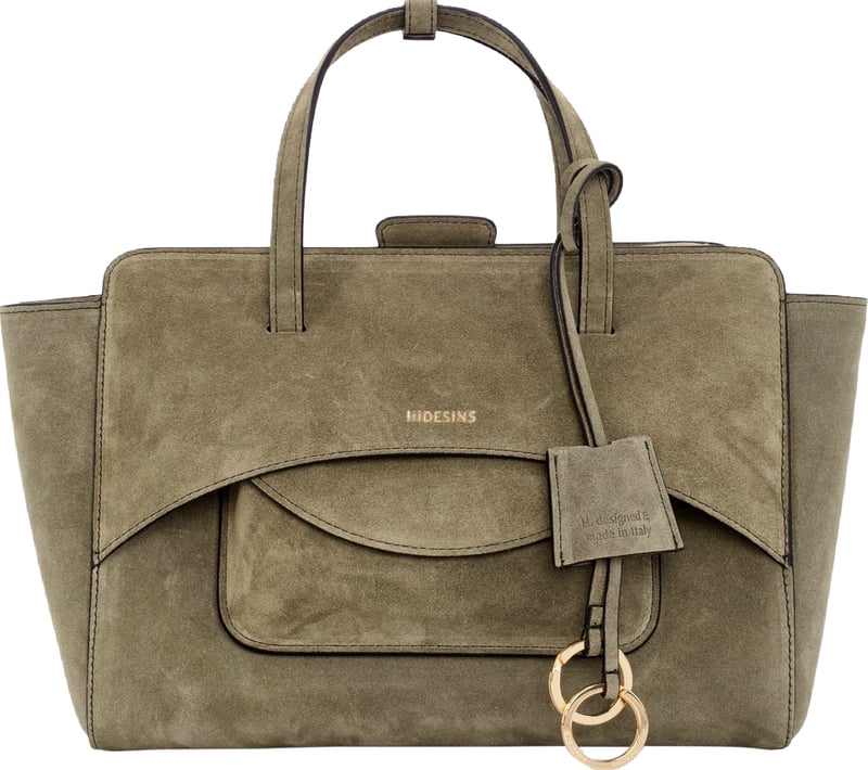 Dames Flap M Suede Olive