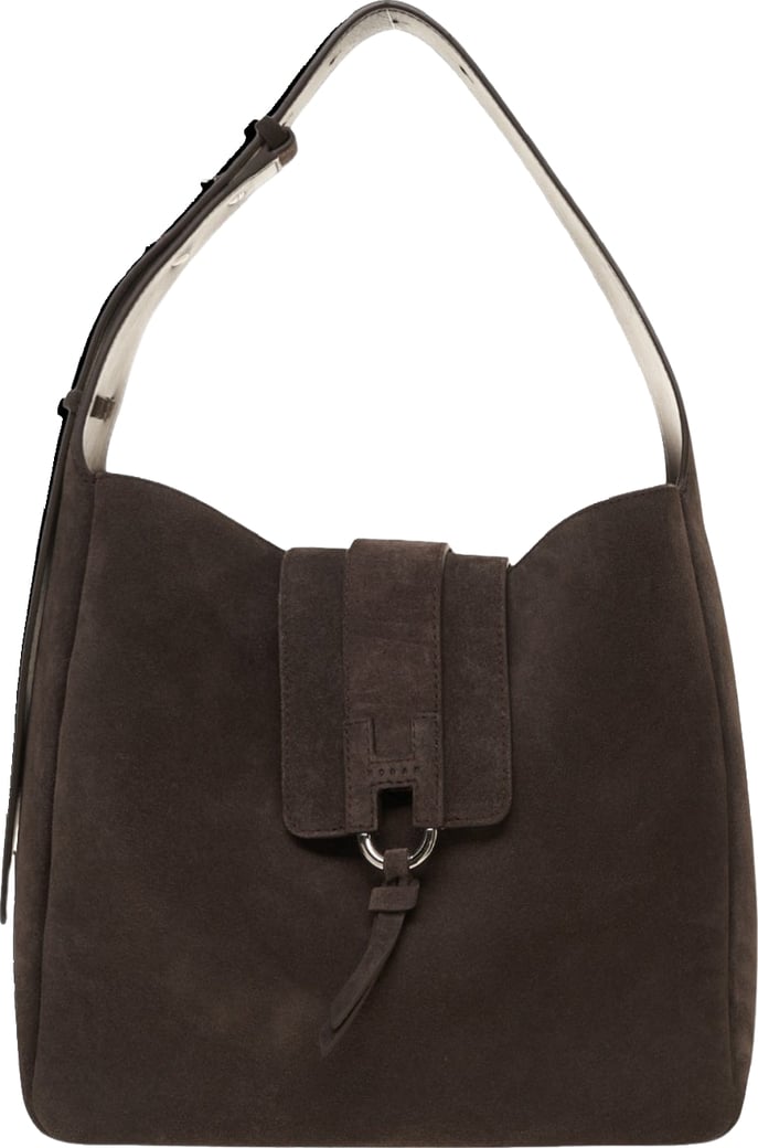 Suede shoulder bag