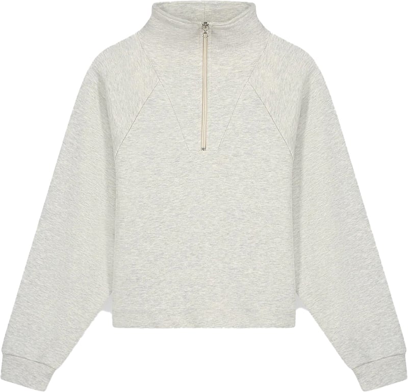 Sweater with zip melange
