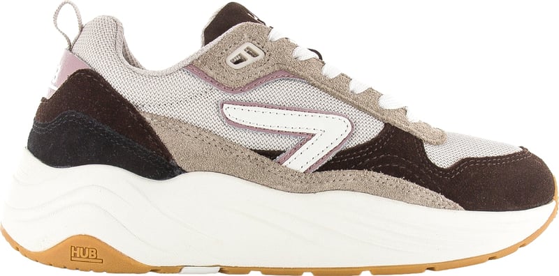 HUB GLIDE Coffee/Mauve/Off White