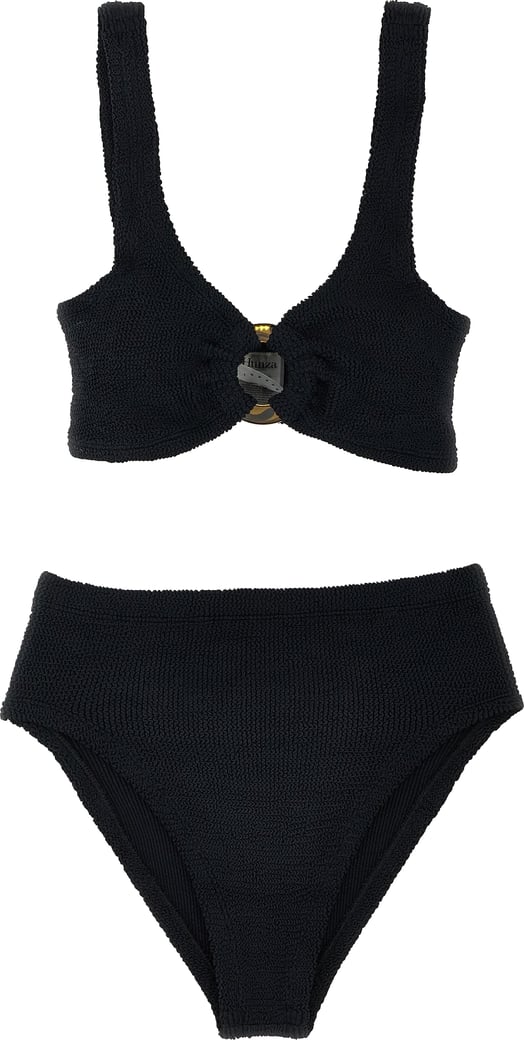 Hunza G Black Nylon Bikini