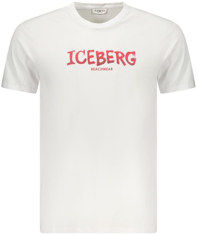Iceberg Bianco Cotton Men T-Shirt