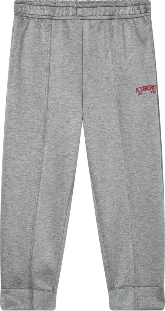 Girls' grey jogging trousers with Iceberg logo