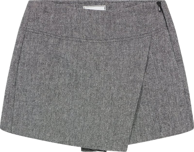 Girls' grey Bermuda shorts