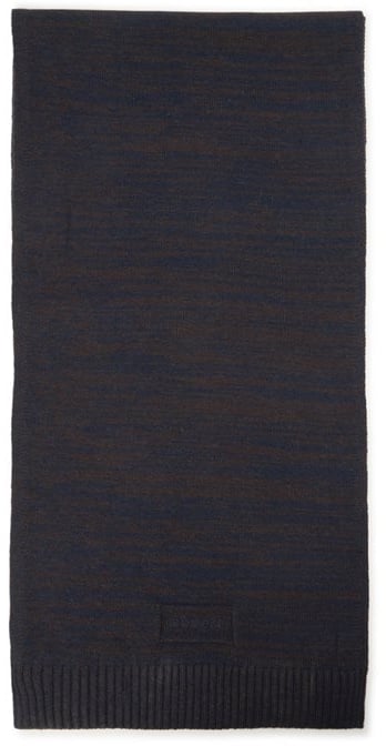 Scarf in sweater with embroidery Patterned