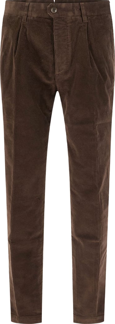 Incotex Chocolate corduroy pants