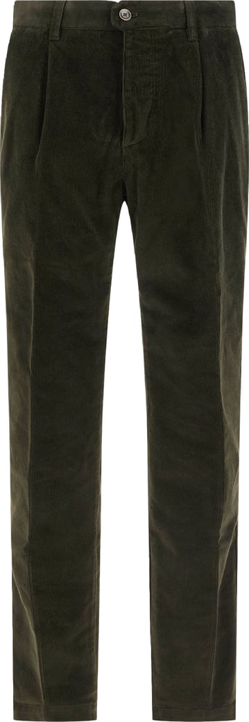 Incotex Dark green corduroy pants