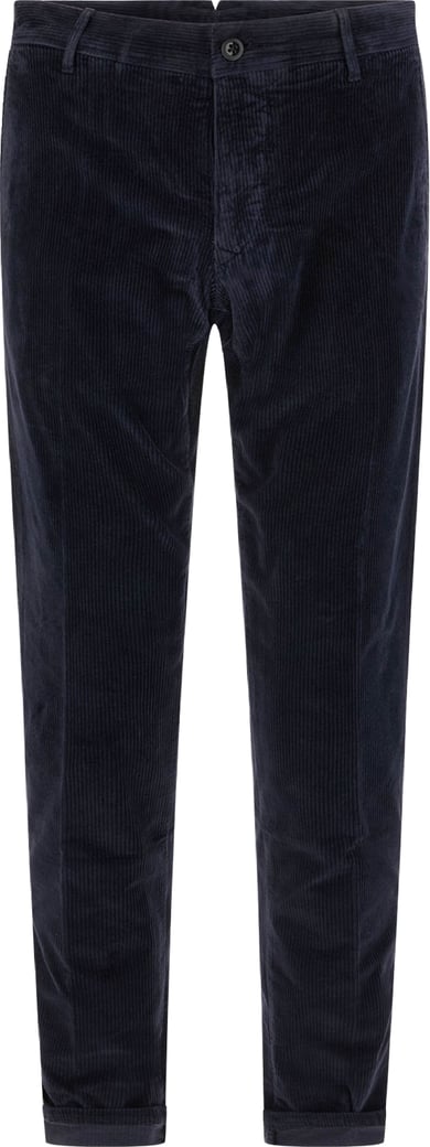 Incotex Midnight blue corduroy pants