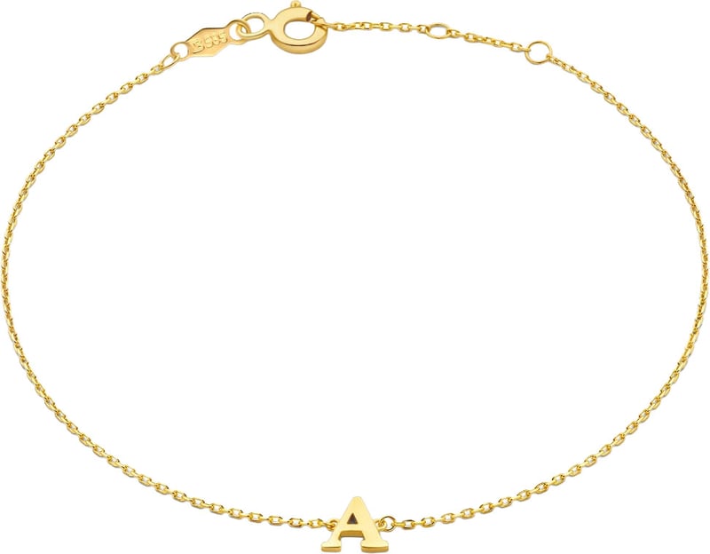 Isabel Bernard Saint Germain Rachel - Armband - Witgoud - Letter X