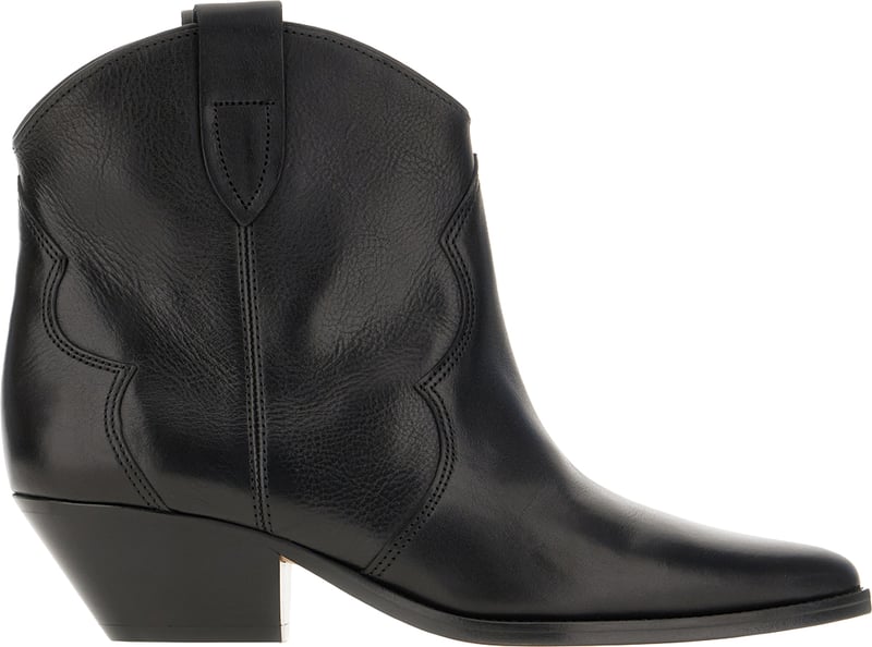 Isabel Marant Black leather Dewina ankle boots