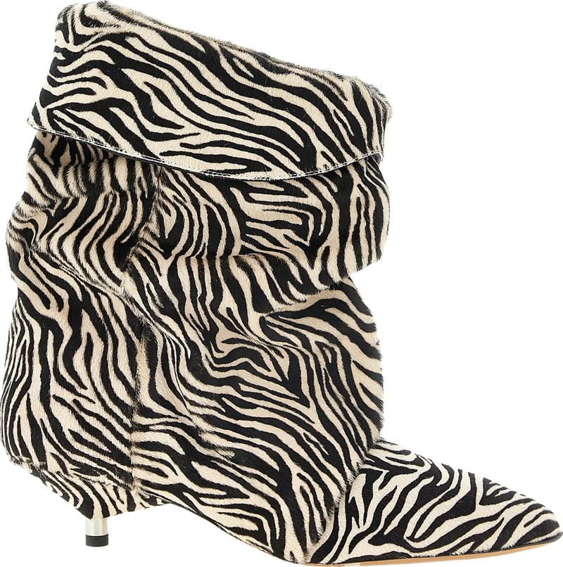 Isabel Marant Bicolor Cowhide Ankle Boots
