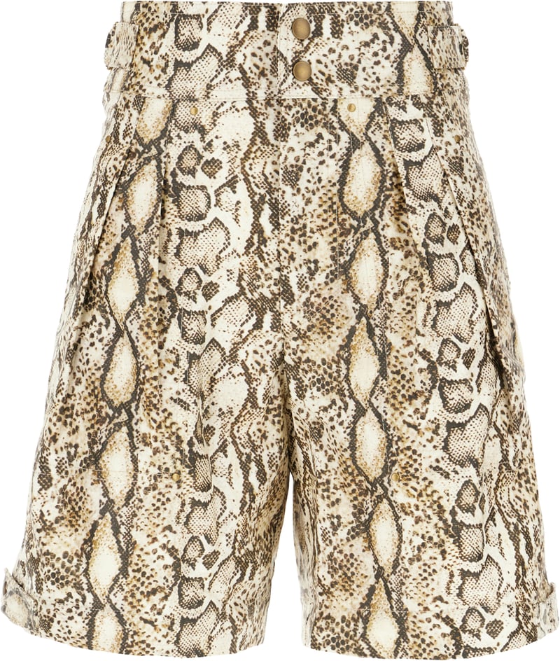 Isabel Marant Printed fabric bermuda shorts