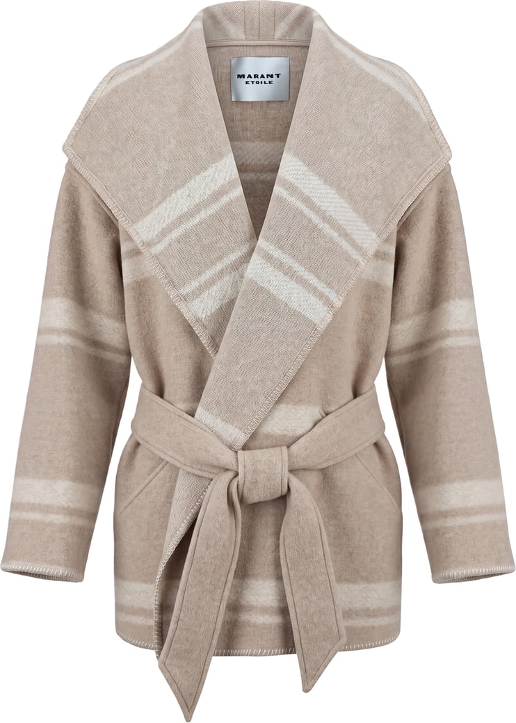 Cape with Belt in wool blend