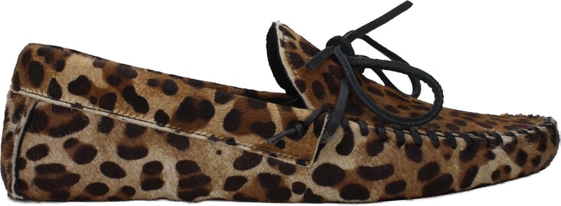 Isabel Marant Brown Horsehair Slip-On Loafers