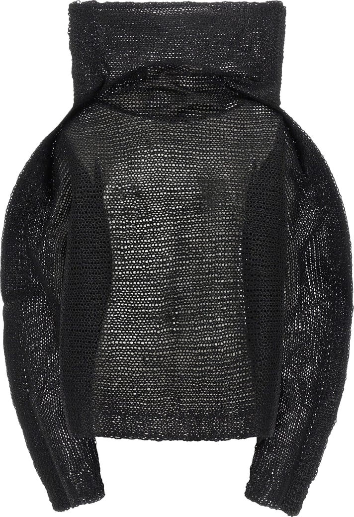 Issey Miyake Black Wool Sweatshirt