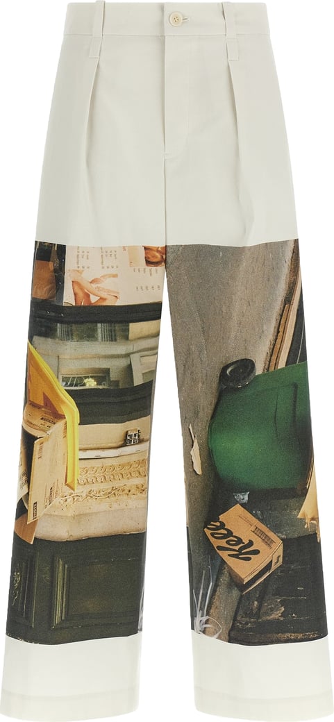 Issey Miyake White Polyamide Casual Pants