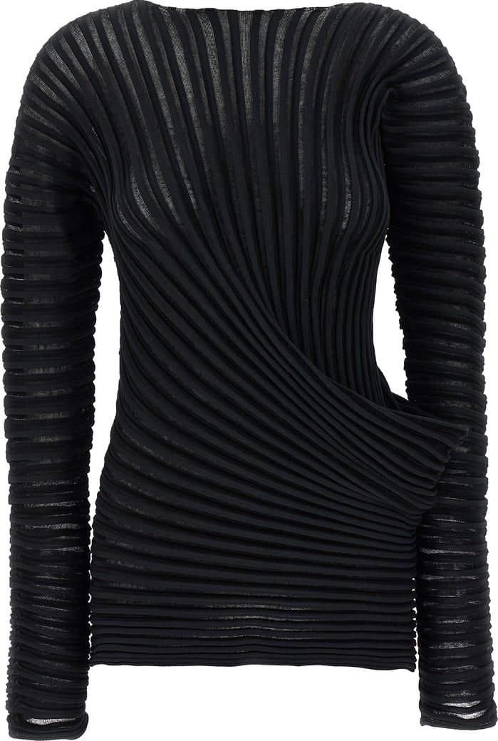 Issey Miyake Black Polyester Shirt