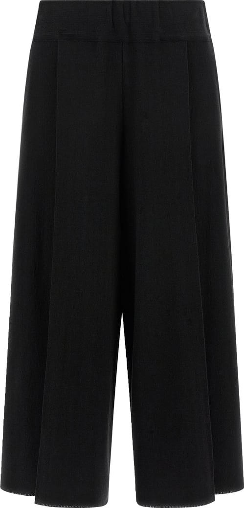 Issey Miyake Black Cotton Casual Pants