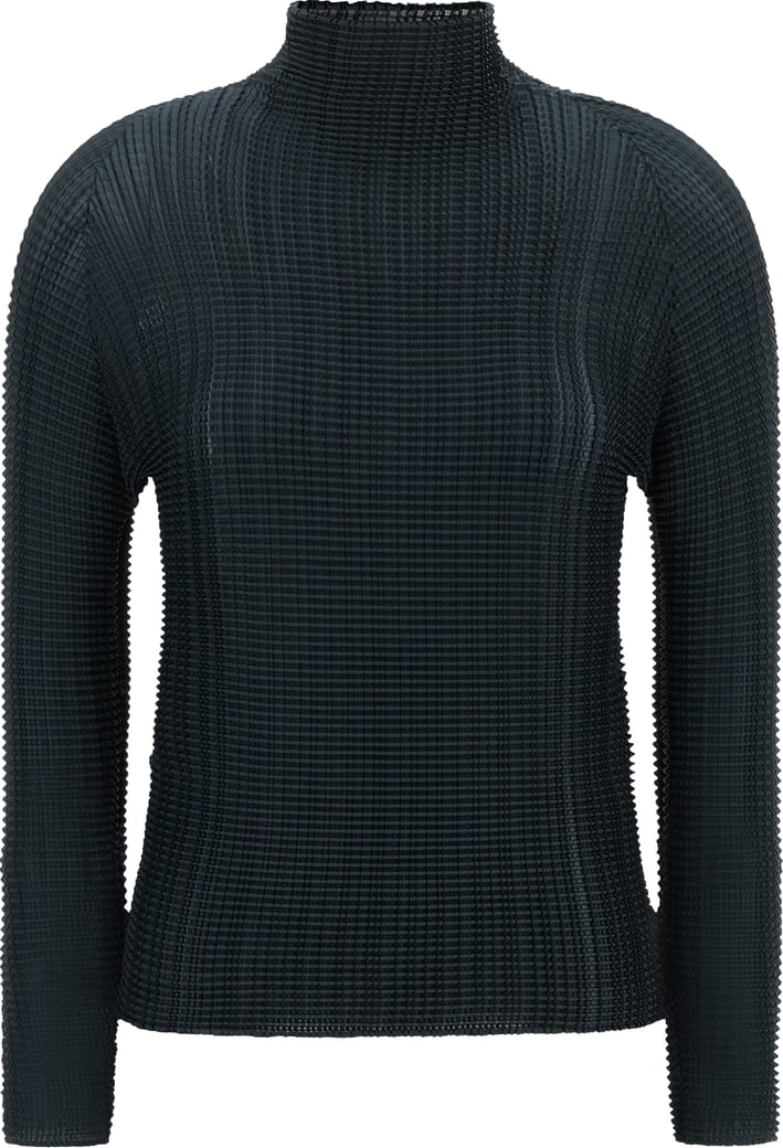 Issey Miyake Blue Polyester Cardigan