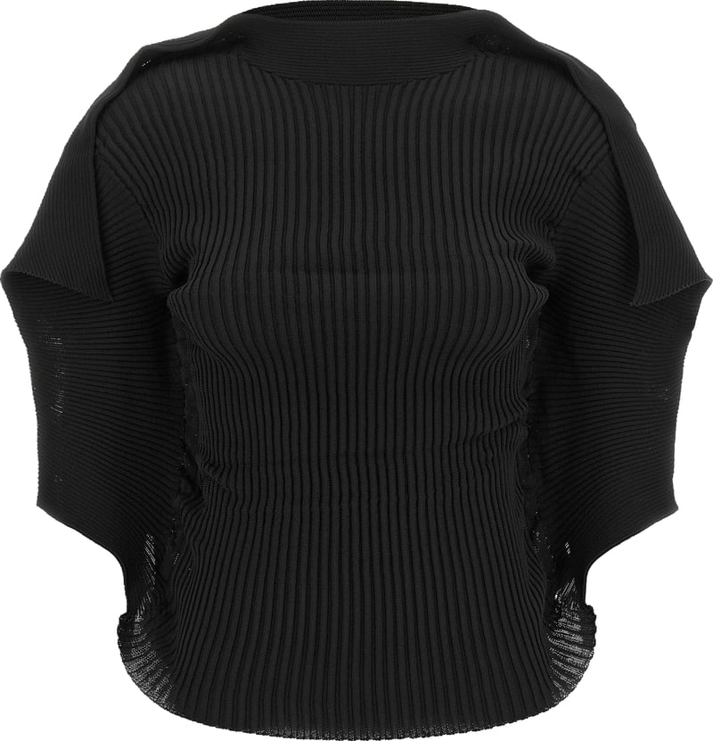 Issey Miyake Black Polyester T-Shirt