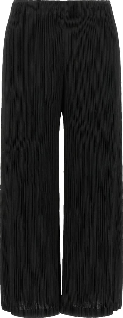Issey Miyake Black Polyester Casual Pants