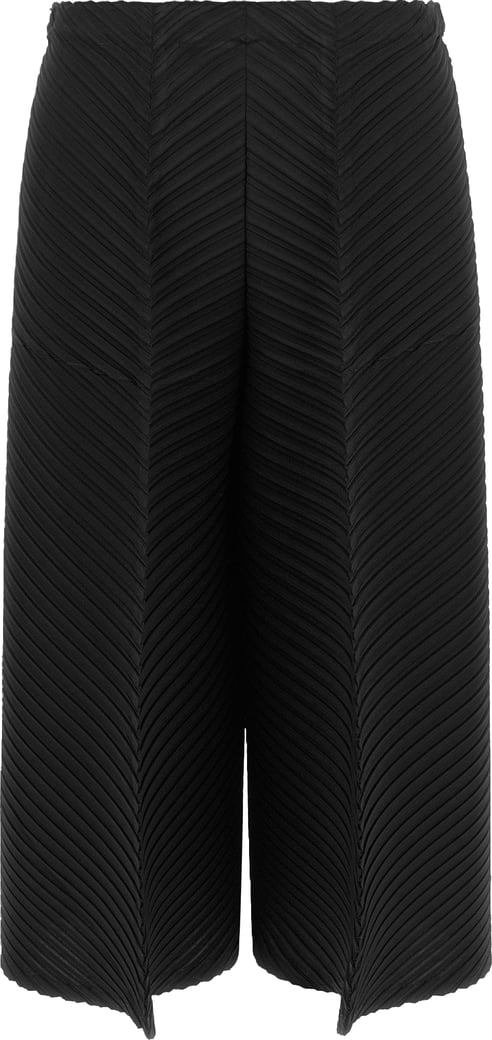 Issey Miyake Black Polyester Casual Pants