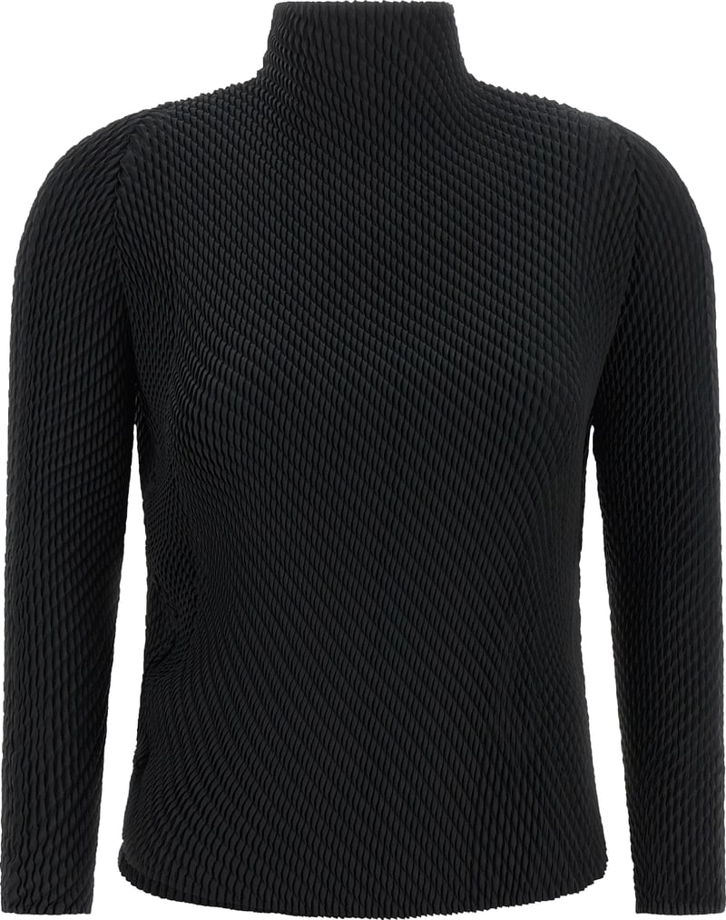 Issey Miyake Black Polyester Shirt