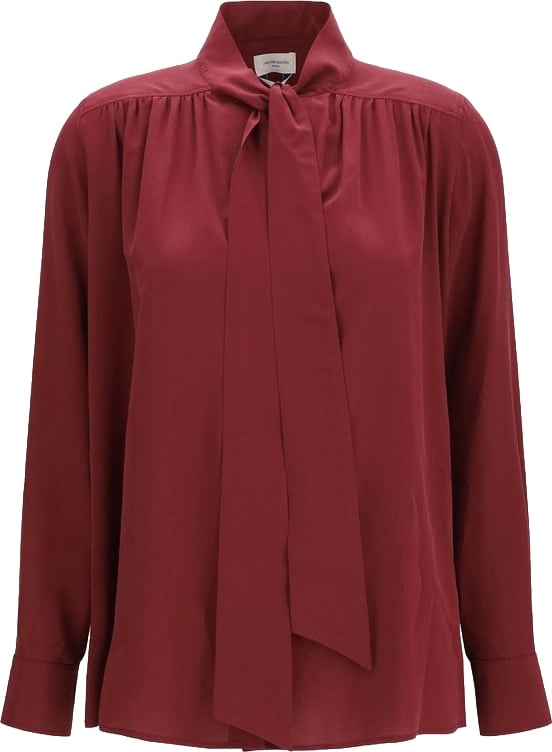 Jacob Cohen Bordeaux Silk Blouse