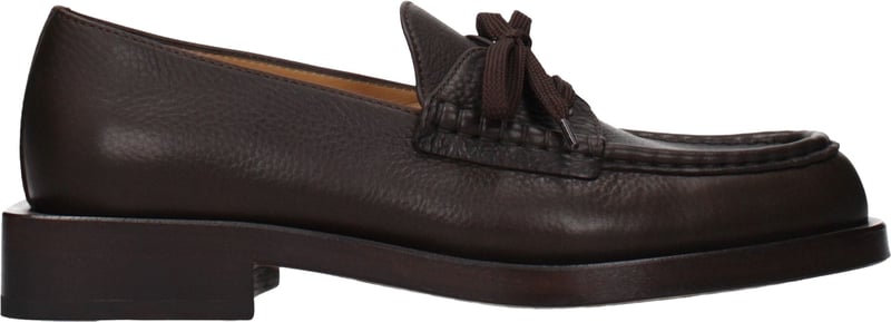 Jacquemus Brown Leather Slip-On Loafers