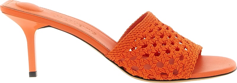 Jacquemus Orange Polyester Platform Sandals