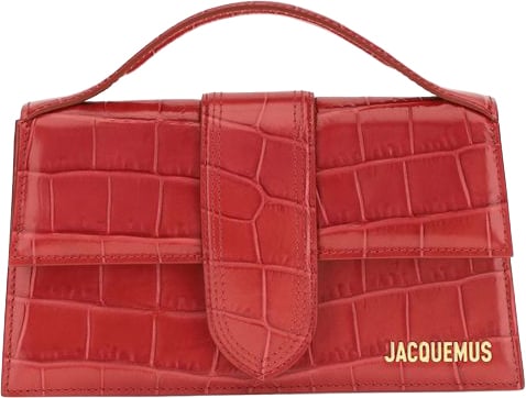 Jacquemus Red Calf Leather Bos Taurus Handbag