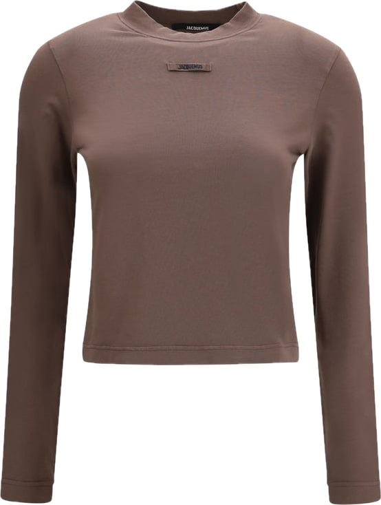Jacquemus Brown Cotton Long Sleeve T-Shirt