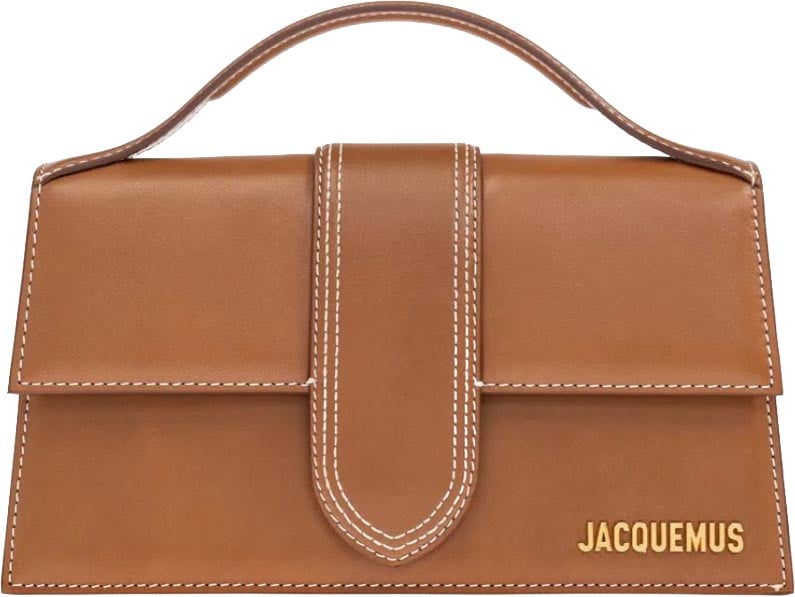 Jacquemus The Bambino Large Crossbody Flap Bag Brown