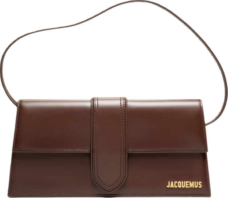 Jacquemus The long Bambino leather Dark Brown